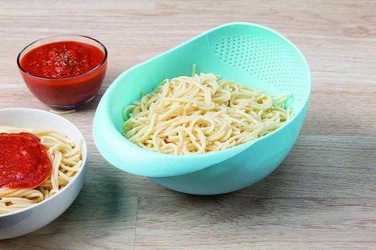 Kitchen Plastic Big Rice Bowl Strainer Perfect Size For Storing And Straining