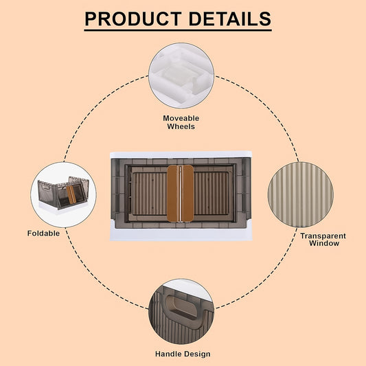 Plastic Folding Wardrobe Storage Organizer (1 Layer 1 Pc)