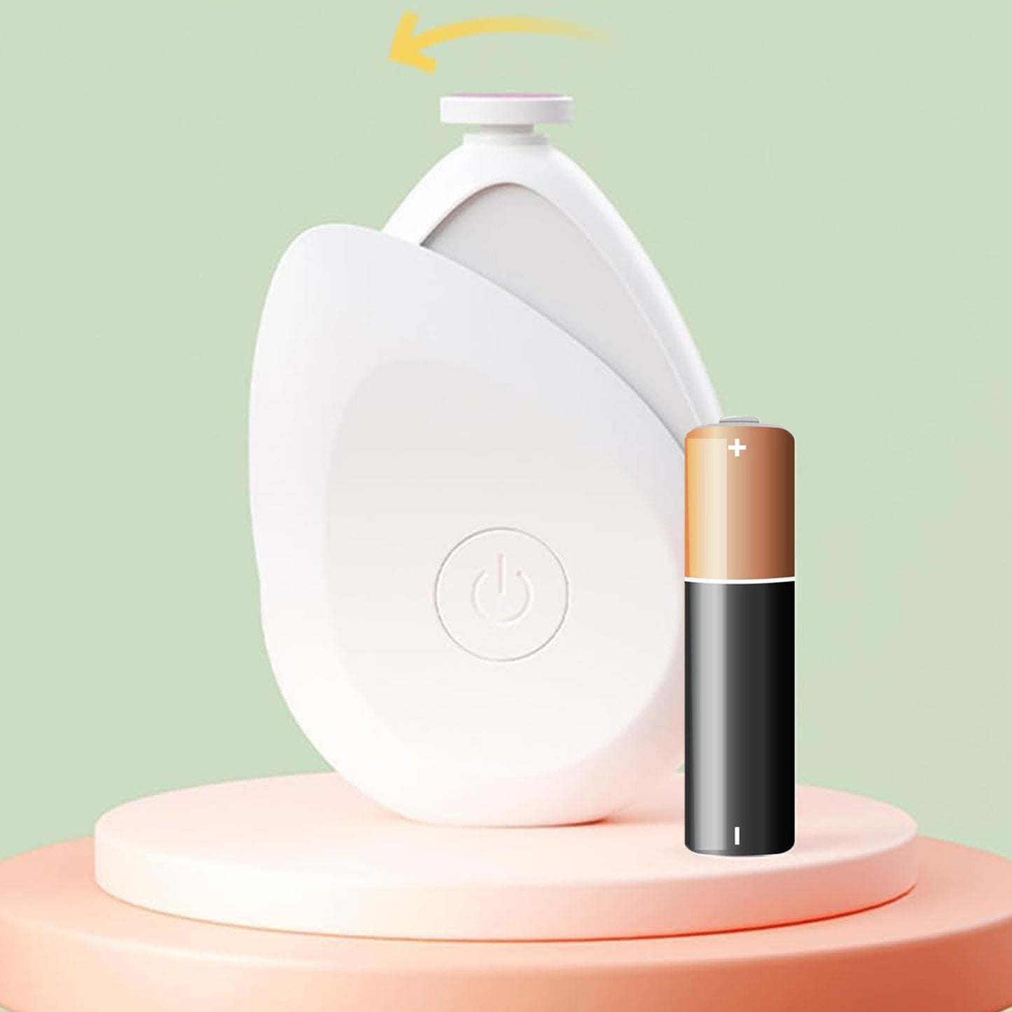 Baby Electric Nails Grinder Kits Safe (1 Pc Mix Color With 4 Grinding Heads)