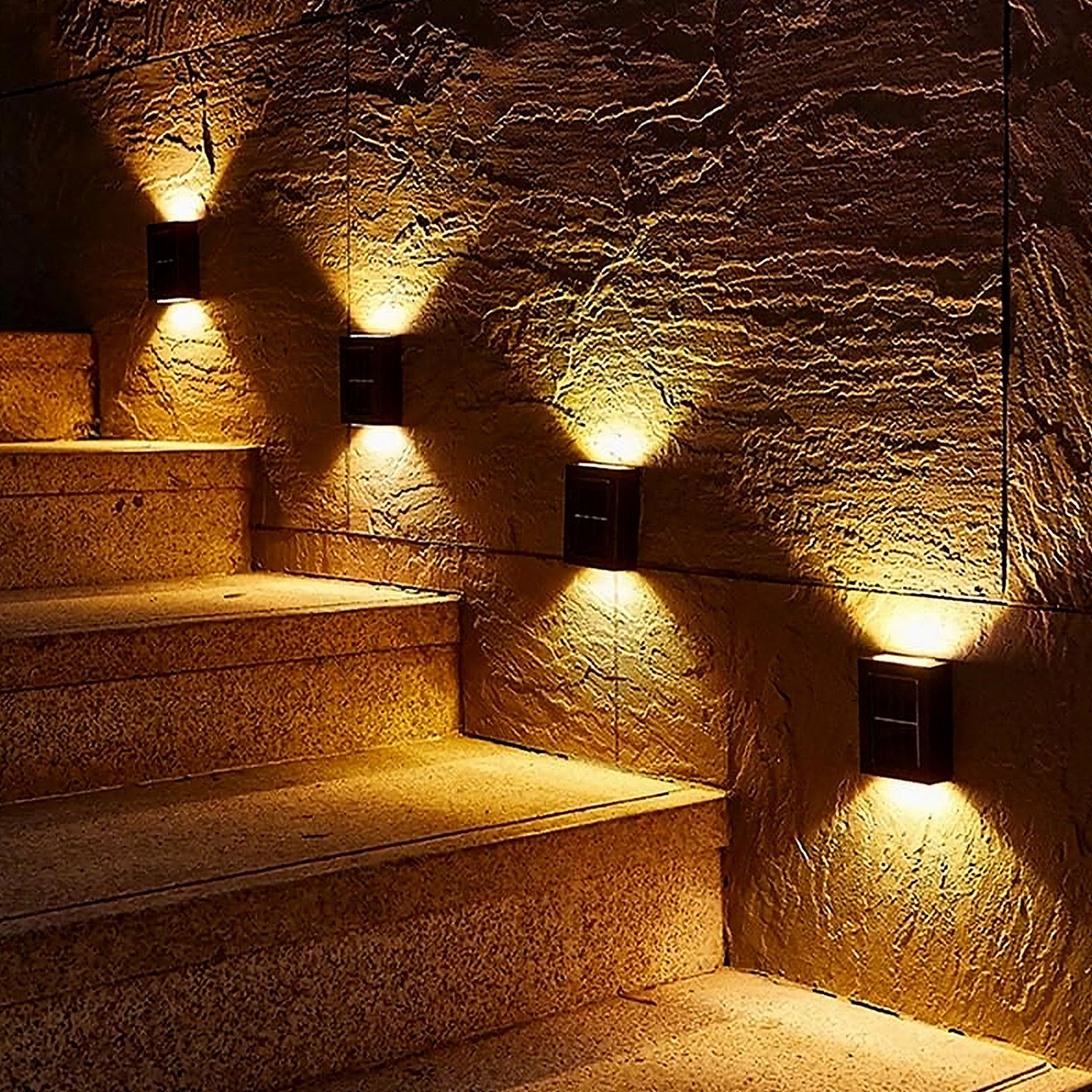 Waterproof Solar LED Wall Light – Garden & Fence