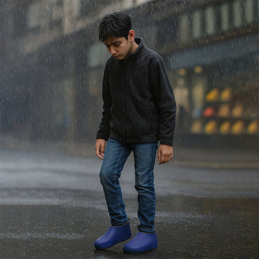 Reusable Silicone Shoe Cover – Non-Slip, Waterproof & Foldable (1 Pair)