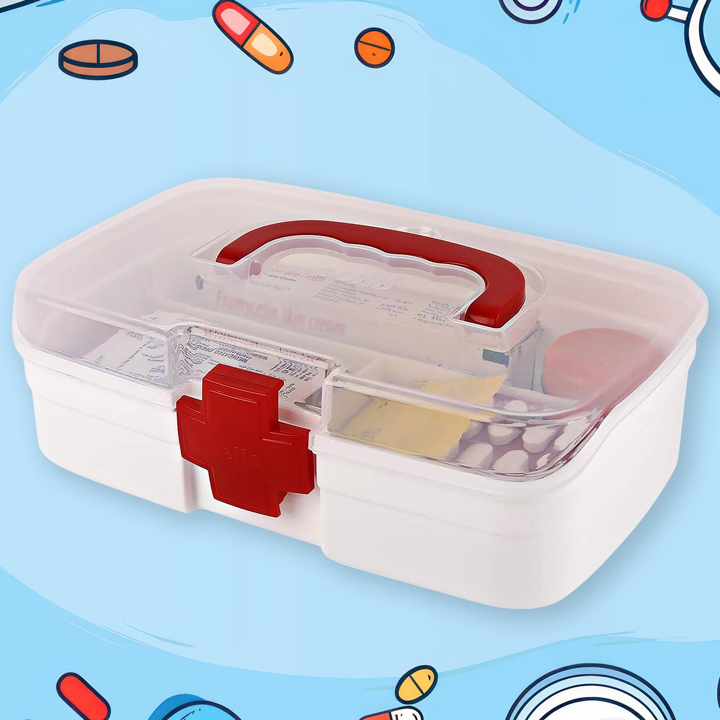 3 Compartment Medical Box
