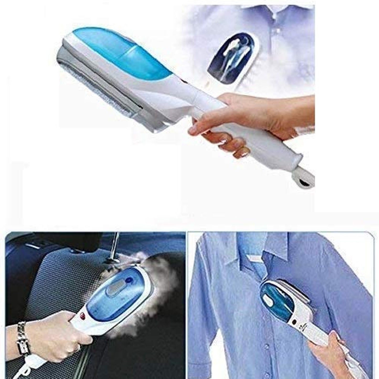 Portable Handheld Steam Iron – Clothes & Travel Garment Steamer (1 Set)