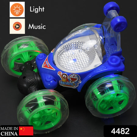 Rechargeable 360° Stunt RC Car – With 3D Lights & Music for Kids (1 Pc)
