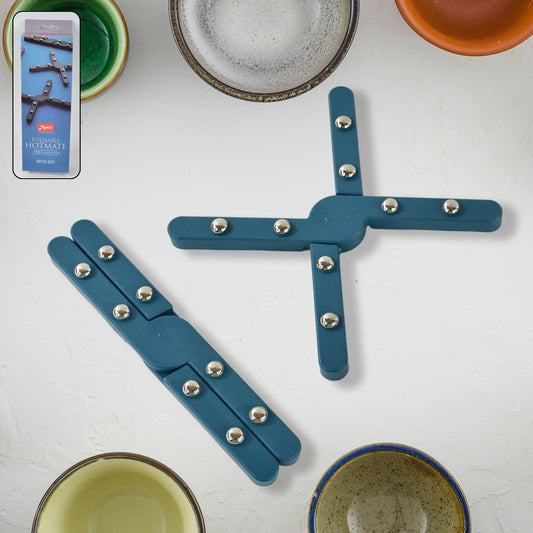 Foldable Hot Mate Set 2 Pcs Folding Pan Stand For Hot Pots
