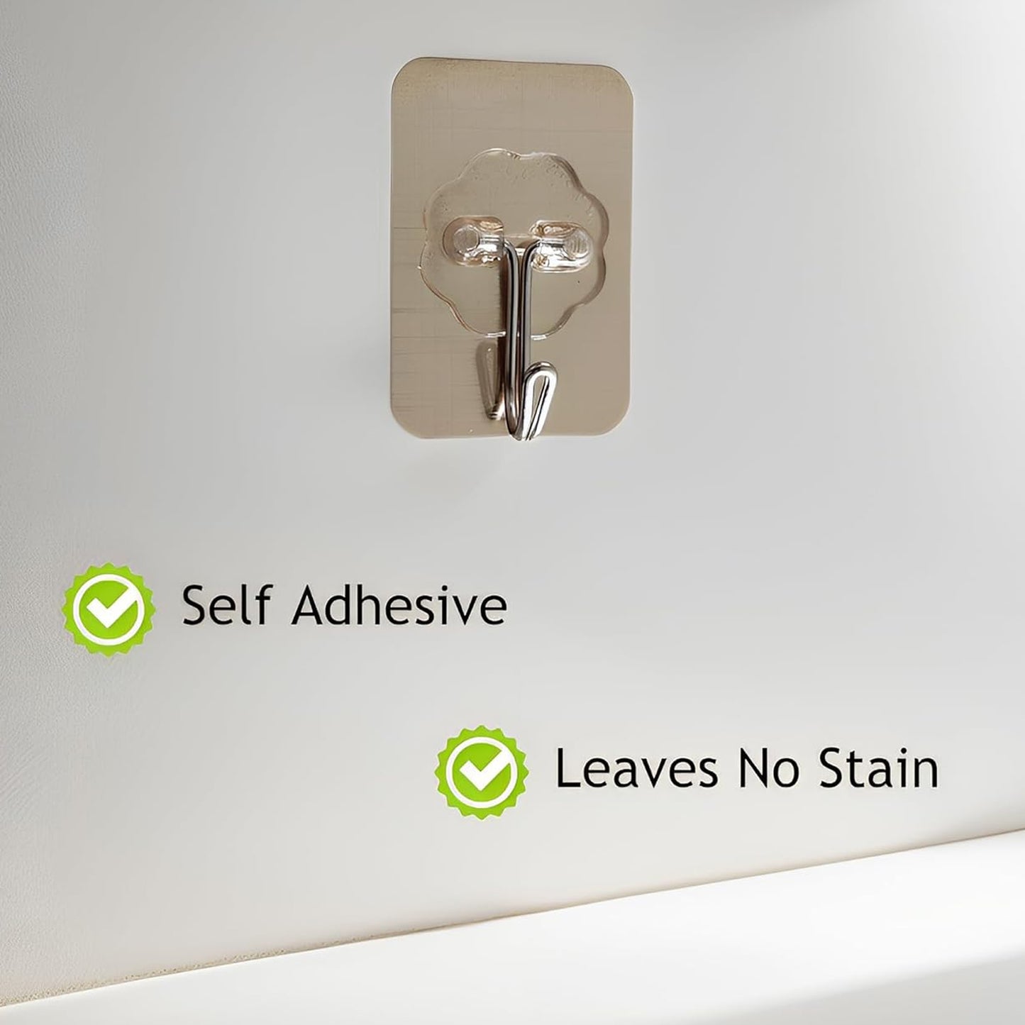 Plastic Adhesive Sticky Waterproof And Oil Proof Wall Hook