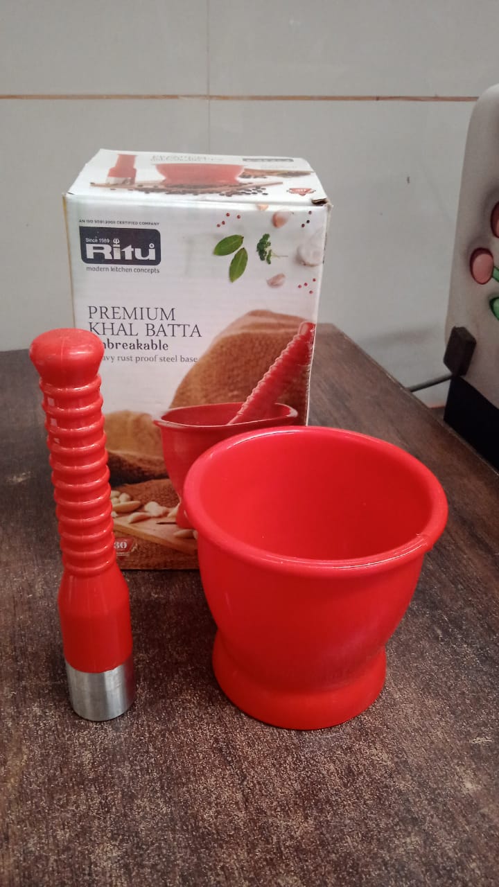 Heavy Duty Unbreakable Plastic Khal Batta Set (2 Pcs Set)