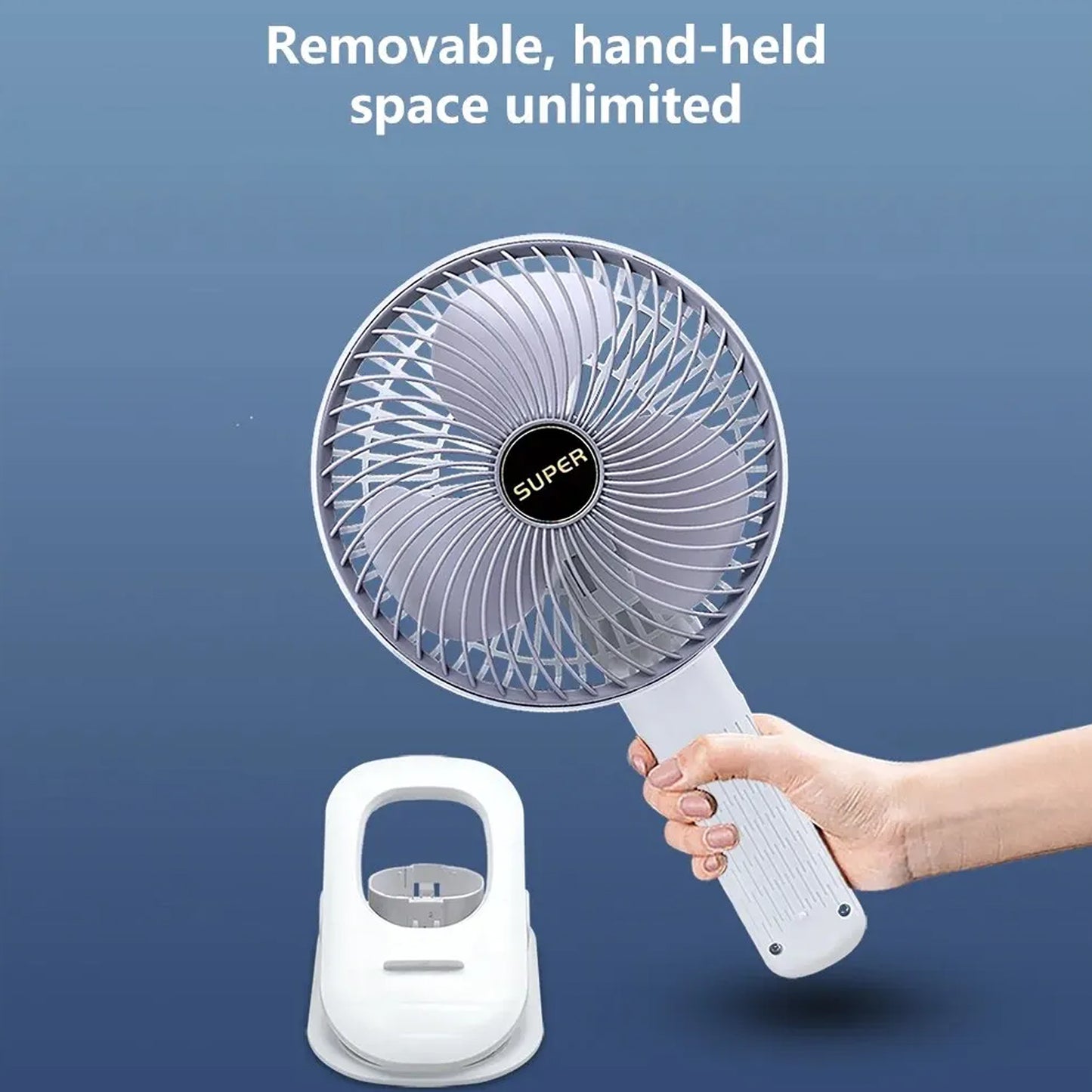 Multifunctional Usb Desk Fan Clipped Fan (1 Pc With Brown Box)