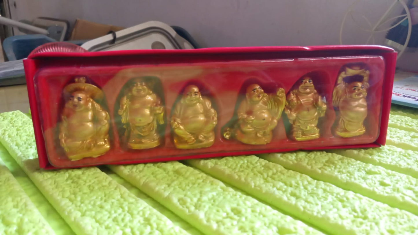 Laughing Buddha 6 Pcs Set
