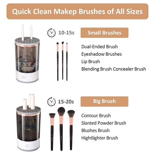 Automatic Makeup Brush Cleaner & Brushes Organizer Tool