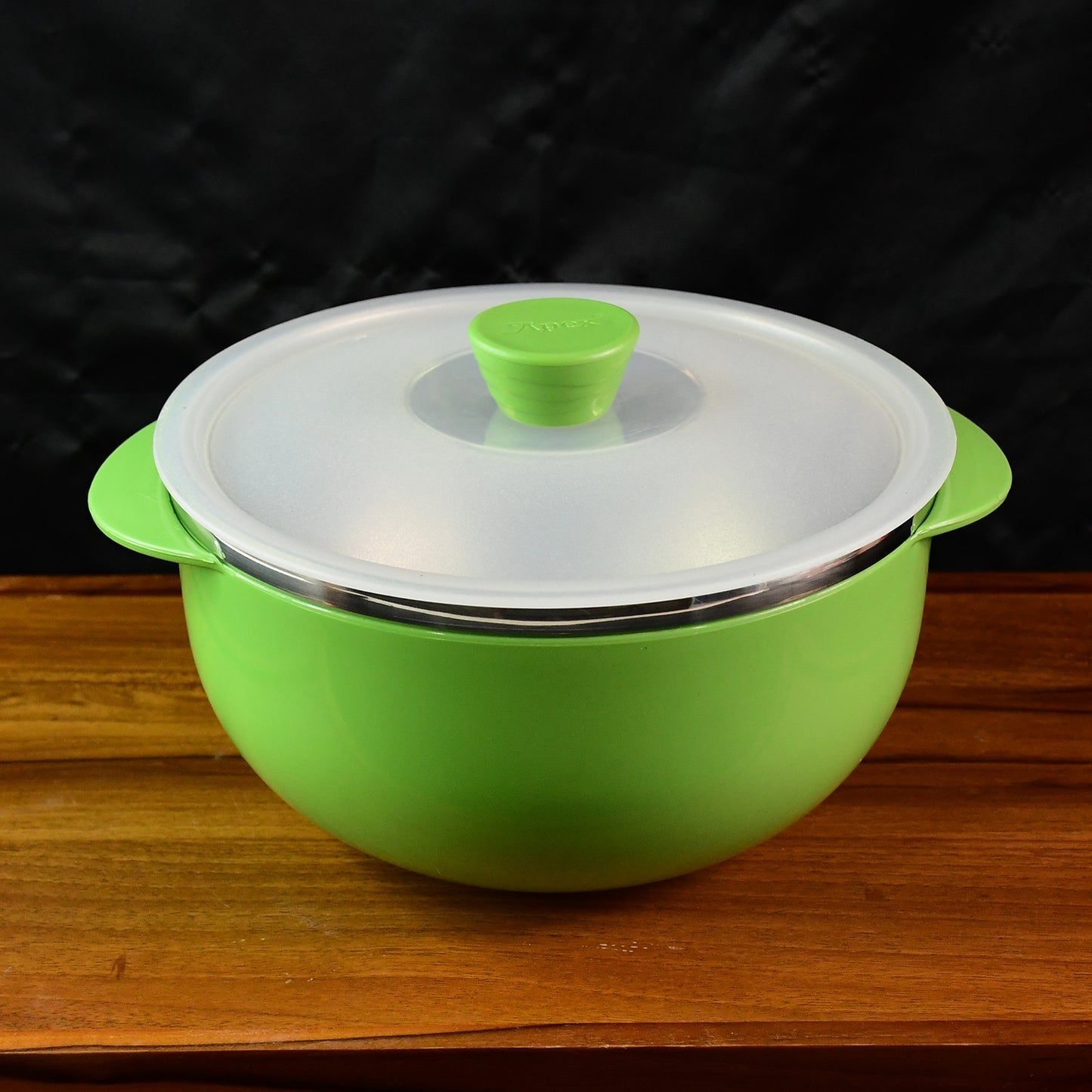 2200ml Microwave-safe Plastic Serving Bowl With Lid (1 Pc)
