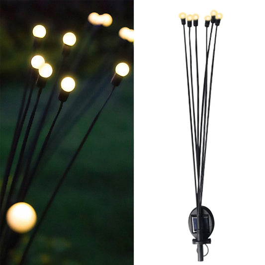 Solar Garden Lights Solar (2 PCS Set 12 LED) (Warm Light)