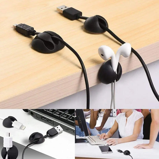 Cable Clips Multi Purpose Cable Organizer Wire Holder For Desk And Table Use