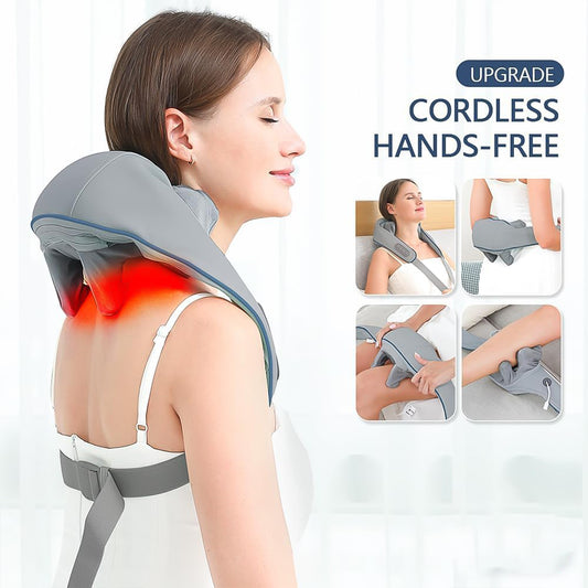 Neck Shoulder Massagers With Heat Electric Rechargeable (1 Pc)