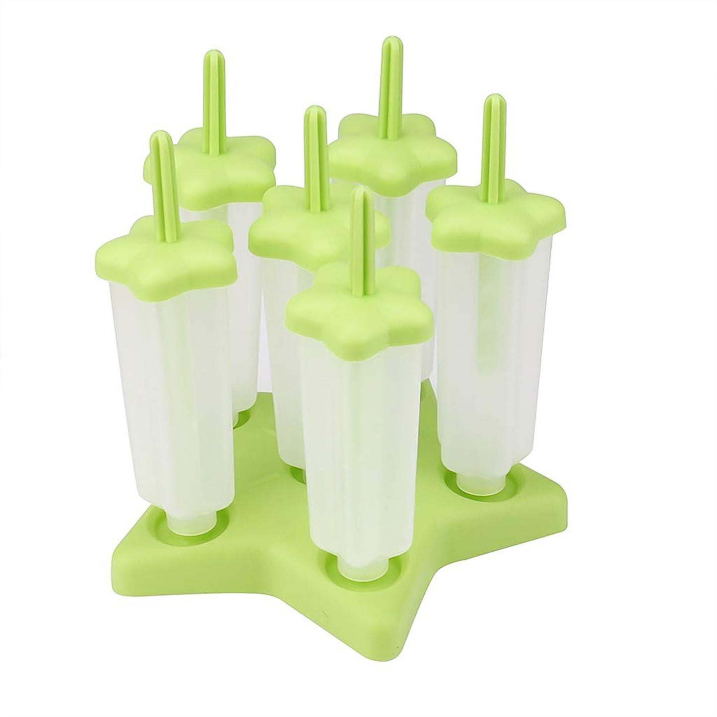 Plastic Ice Cream Molds With Lid (1 Set 6 Pc)