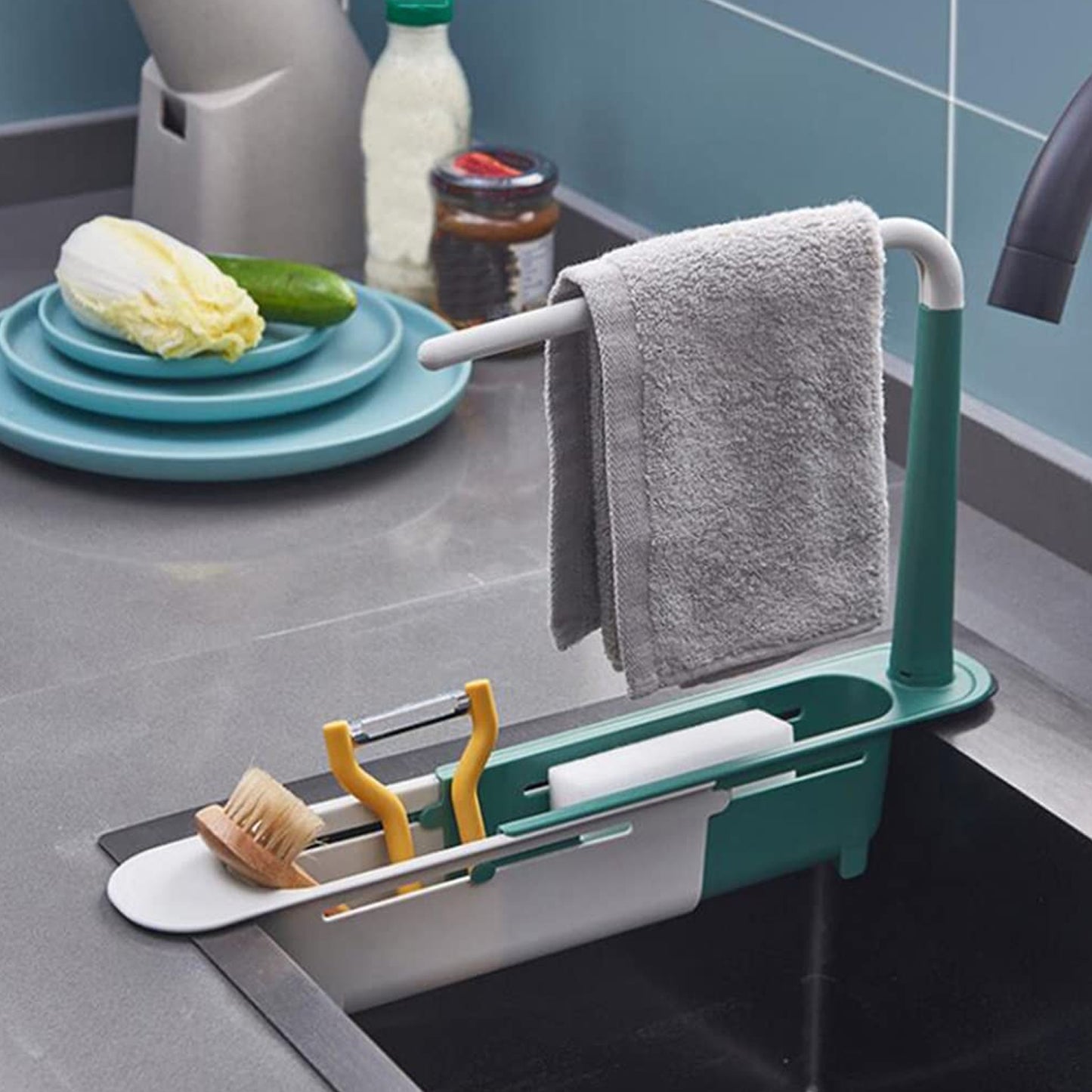 Expandable Kitchen Drying Basket Rack For Kitchen Use