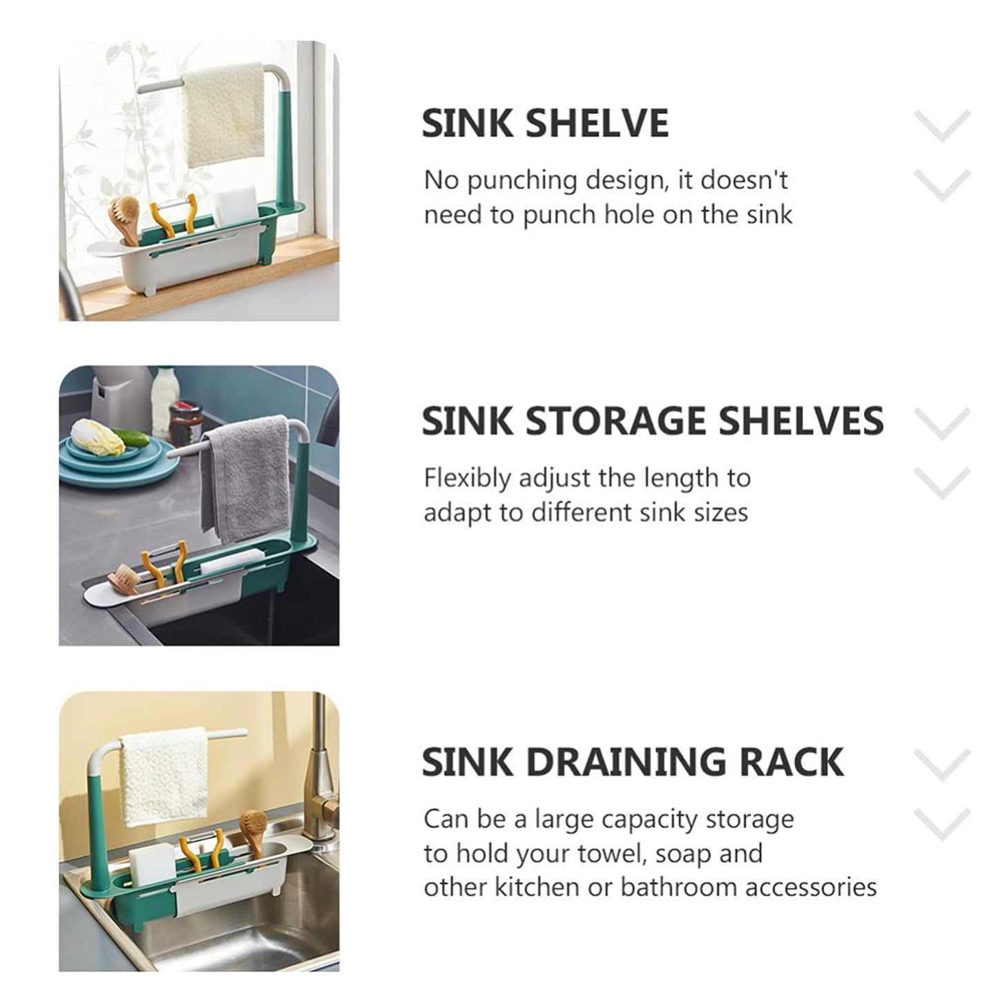 Expandable Kitchen Drying Basket Rack For Kitchen Use