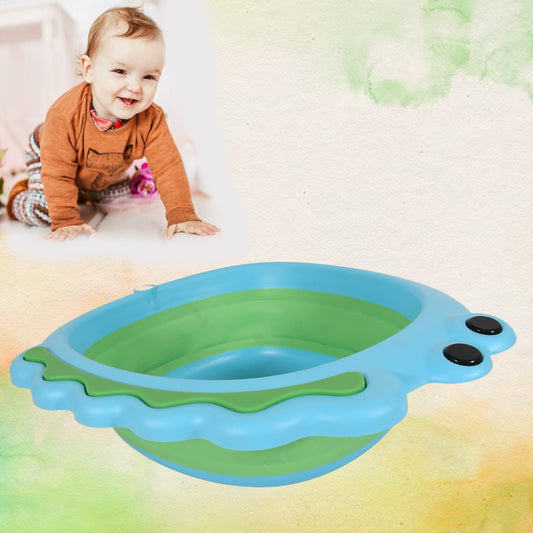 Frog Shape Foldable Baby Wash Basin – Space Saving & Easy Clean (1 Pc, 33×31cm)