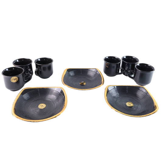 Mug Set With Serving Bowl (8 Pcs Set)