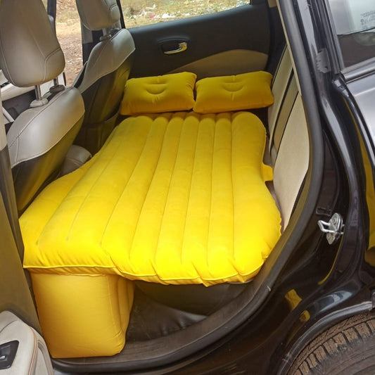 Car Inflatable Bed Set – With 2 Pillows & Air Pump for Travel (1 Set)