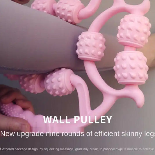 Muscle Massage Roller – 10-Wheel Fitness Relaxer for Legs & Body (1 Pc)