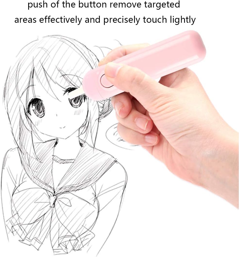Electric Eraser Kit – Battery Operated with 10 Refills for Drawing & Sketching (1 Pc)