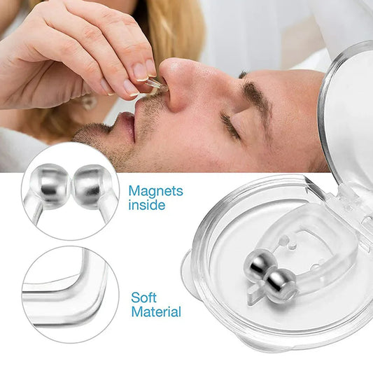 Anti Snore Nose Clip – Magnetic Silicone Snore Stopper (1 Pc)