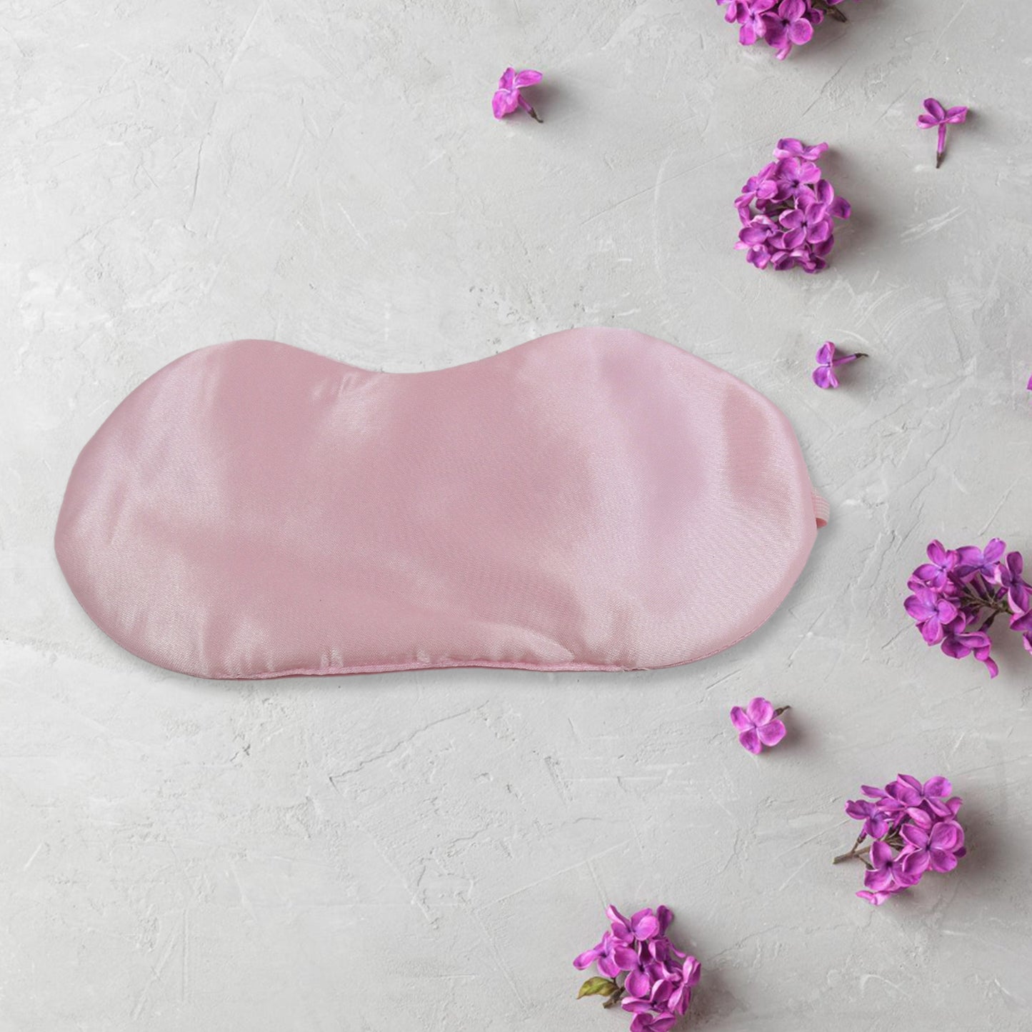 Soft Satin Sleep Mask – Light Blocking Eye Mask for Travel & Rest (1 Pc)