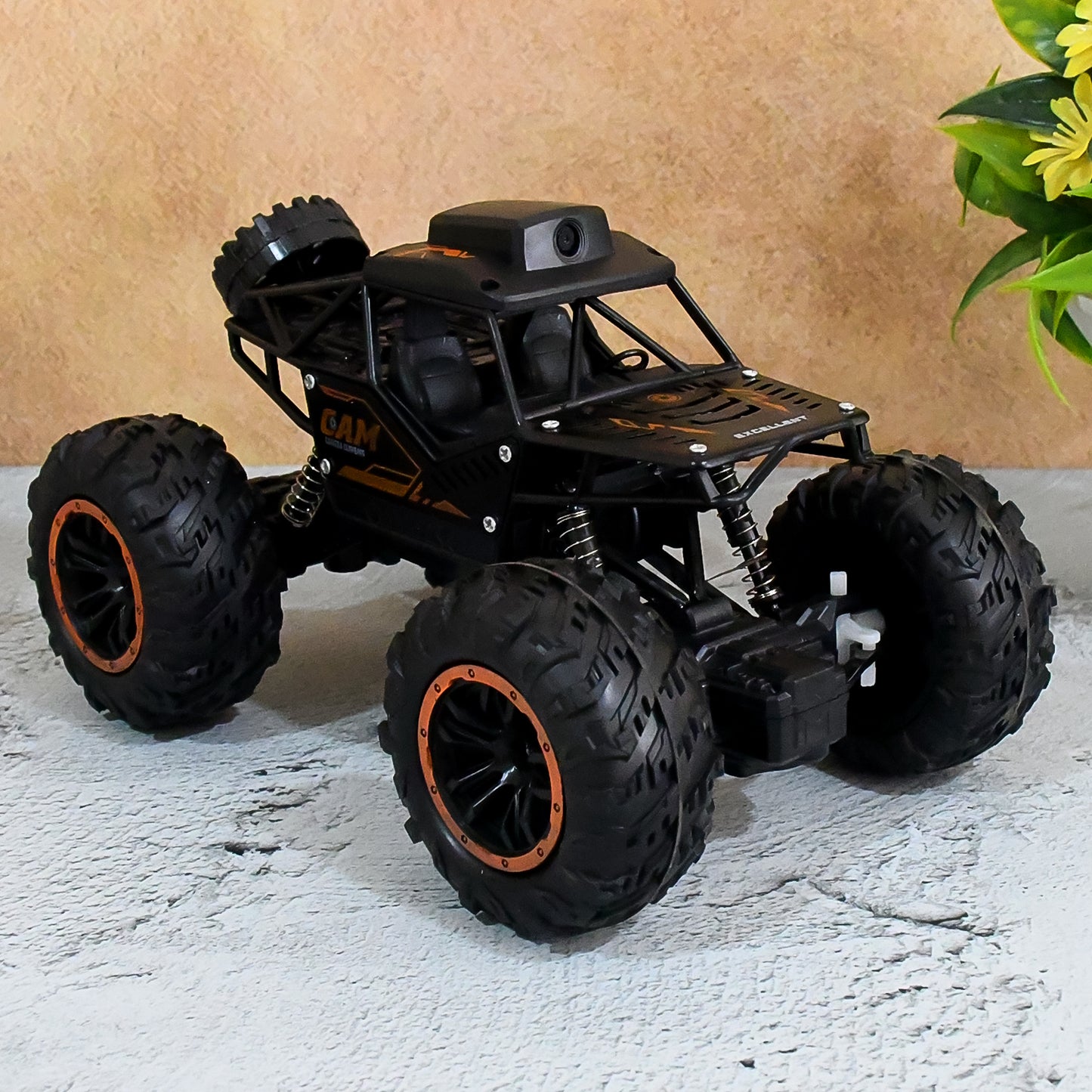 RC Monster Truck with HD Camera – Off-Road Rock Crawler for Kids