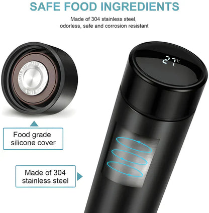 Smart Vacuum Insulated Water Bottle with LED Temperature Display