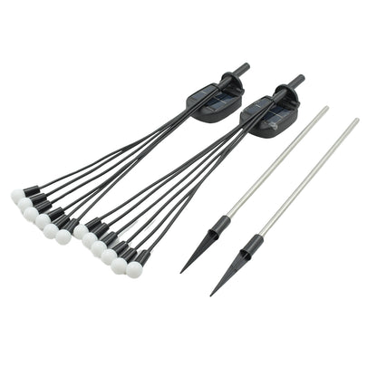 Solar Garden Lights Solar  (2 PCS Set 12 LED) (Warm Light)