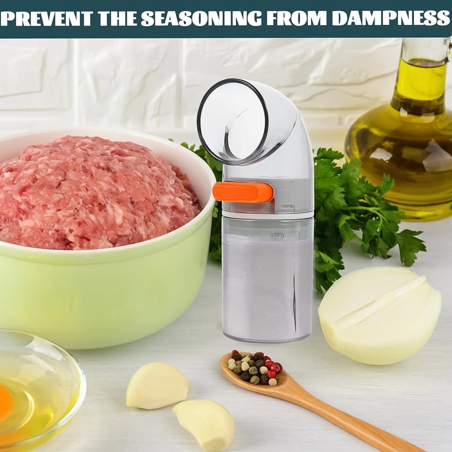 2-in-1 Seasoning Dispenser Set With Base