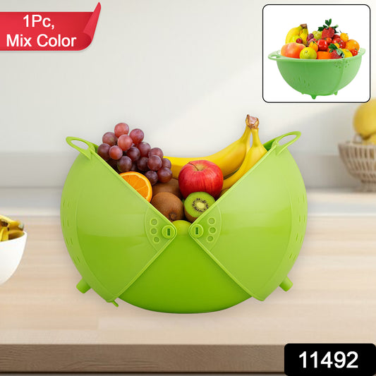 Smart Basket 3in1 Multiuse Fruit And Vegetable Bowl  (1 Pc  Mix Color)