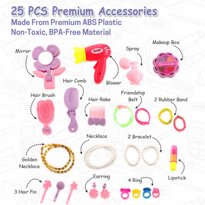 Beauty Trolley Set for Kids– (25 Pcs)