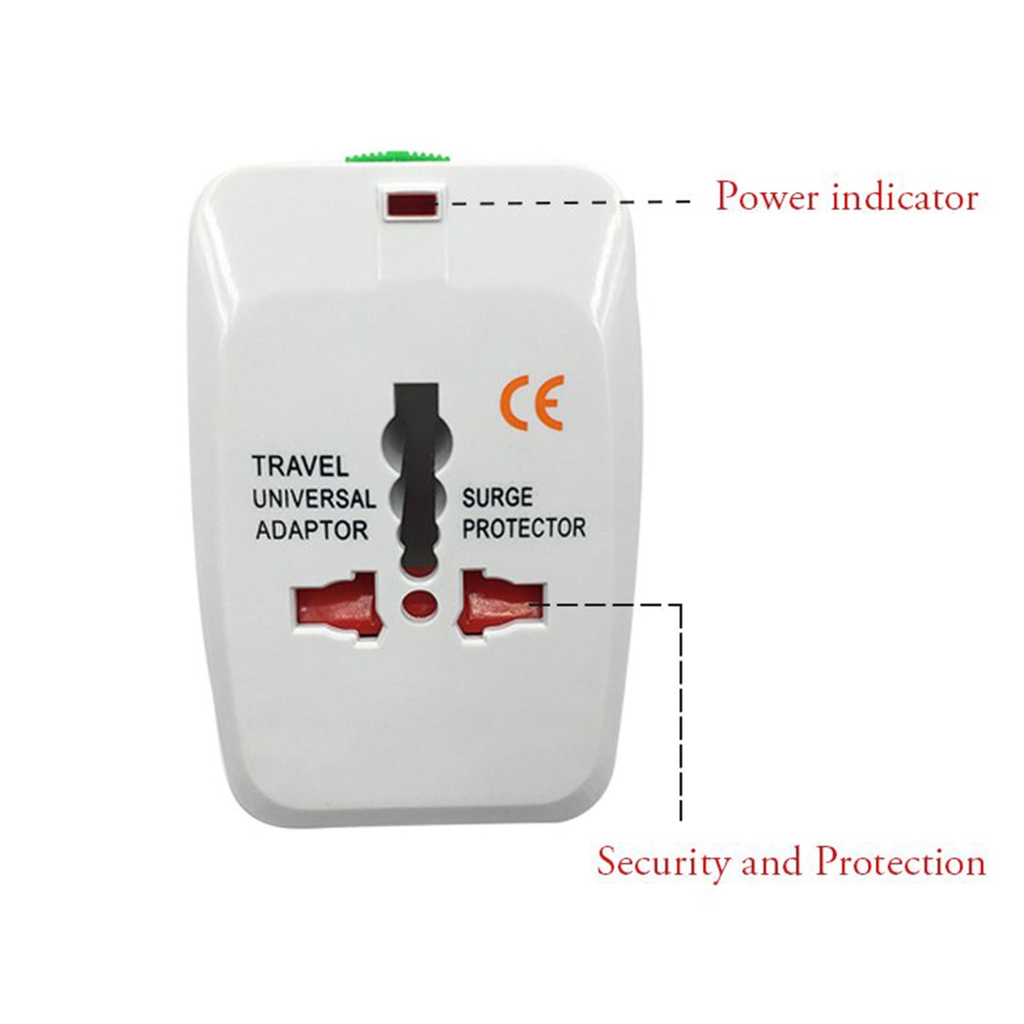 All-in-One Universal Travel Adapter – AU, UK, US, EU Plug with USB (1 Pc)