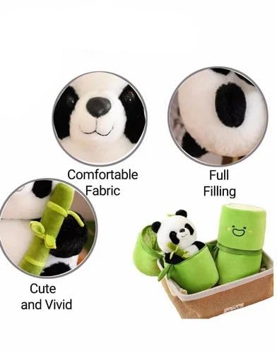 Panda Plush with Bamboo Soft Toy