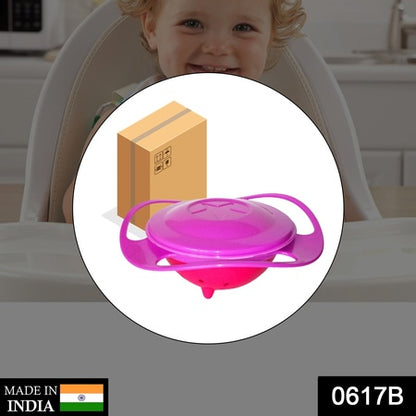 Rotating Baby Bowl Used For Serving Food To Kids And Toddlers Etc.