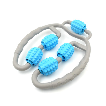 Muscle Massage Roller – 5-Wheel Fitness Relaxer for Legs & Body (1 Pc)