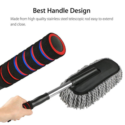 Car Duster with Long Handle – Retractable Microfiber Cleaning Brush (1 Pc)