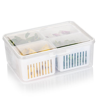 Fridge Storage Box – Vegetable Crisper & Freezer Organizer (1 Pc)
