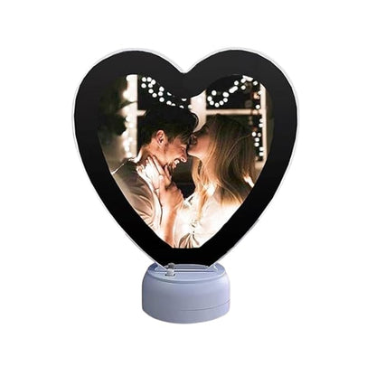 Magic Mirror Photo Frame with Light for Valentine's Day Gifts