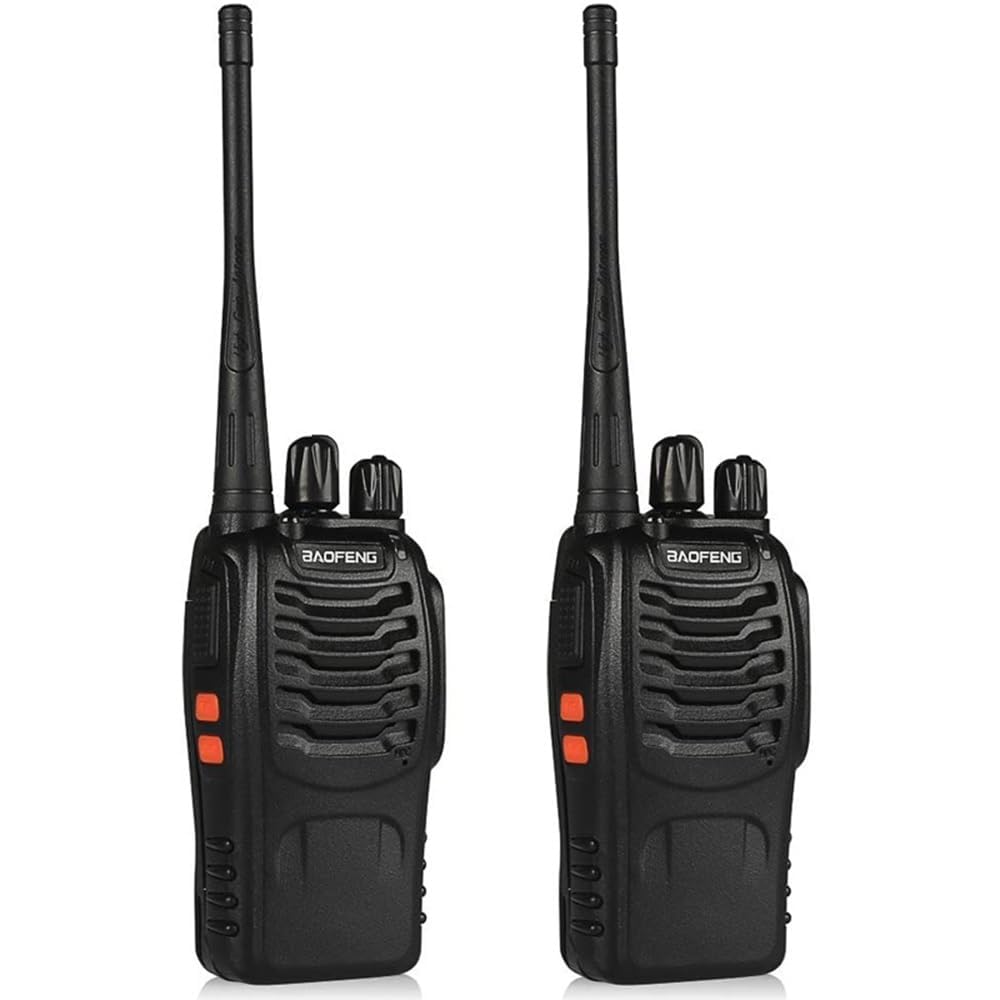 Walkie Talkie For All Ages - Set of 2 - Black