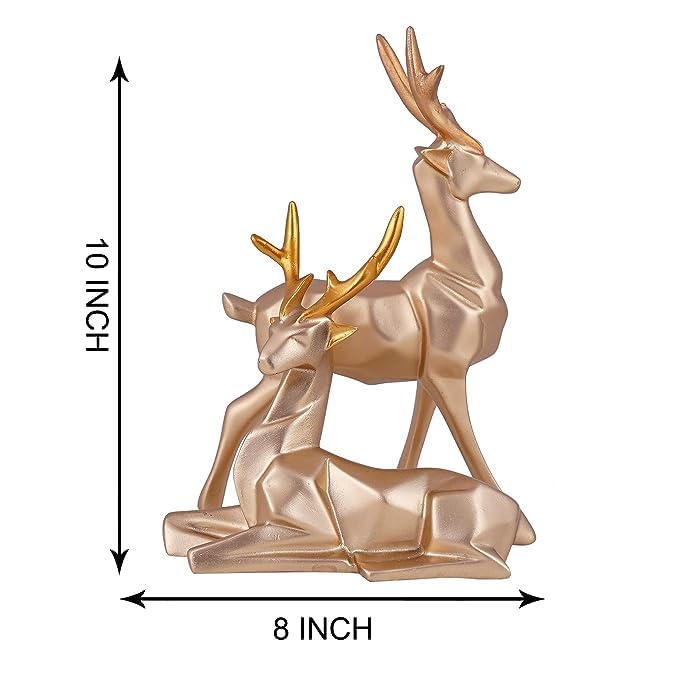 Deer Home Decor showpiece (Gold)