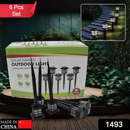 Solar Pathway Lights Outdoor Waterproof LED Set (6 Pc)