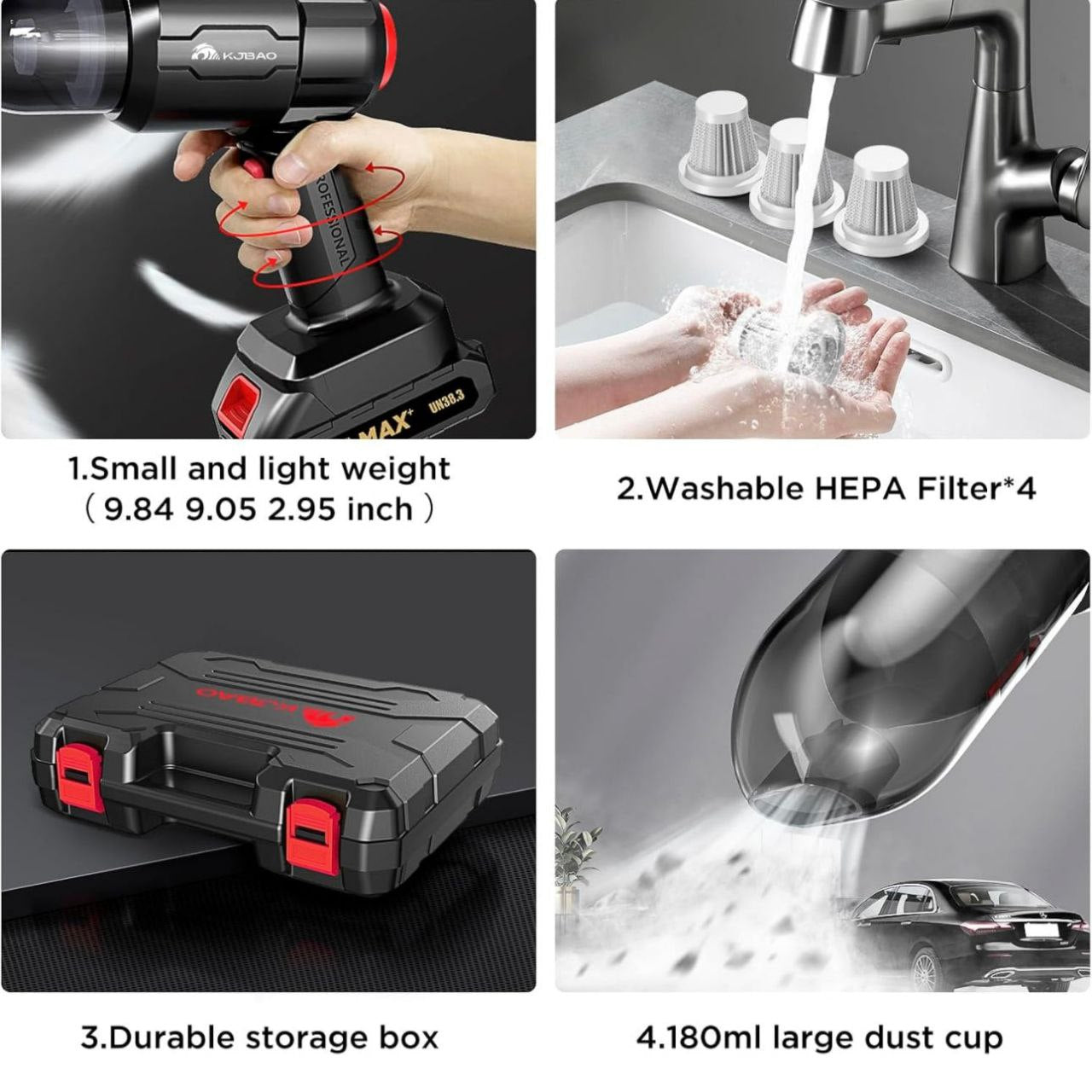 3 in 1 High Power Vacuum Cleaner Portable