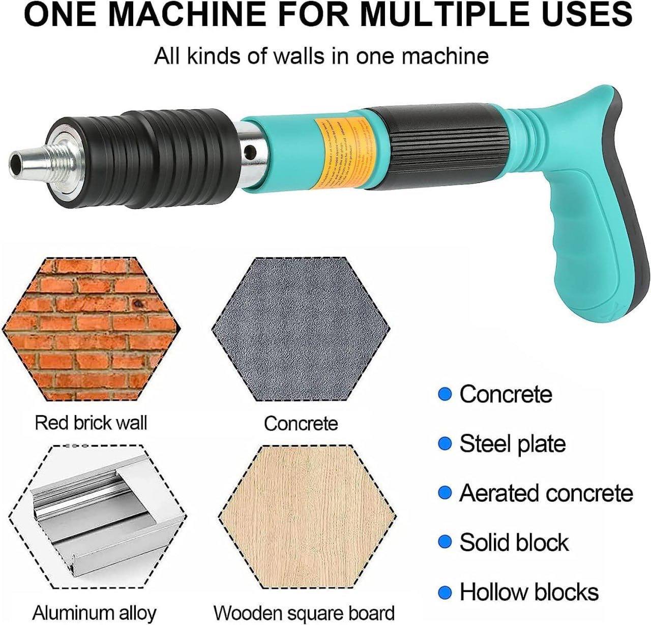 CONCRETE NAIL GUN TOOL KIT  + 50 NAILS