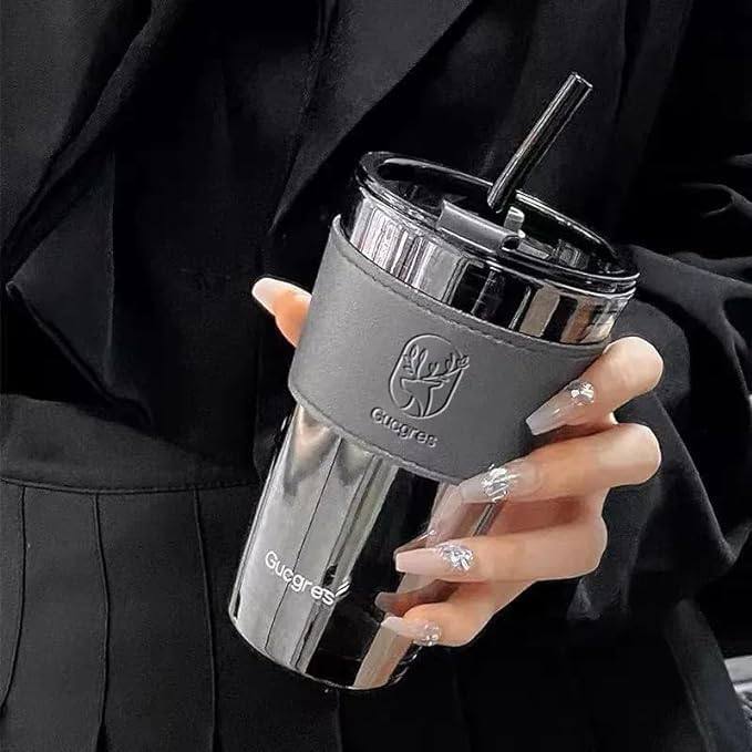 Leather Mug Black