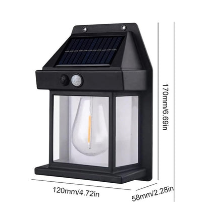 Solar Wall Bulb/Light Outdoor Motion Sensor Pack Of 1