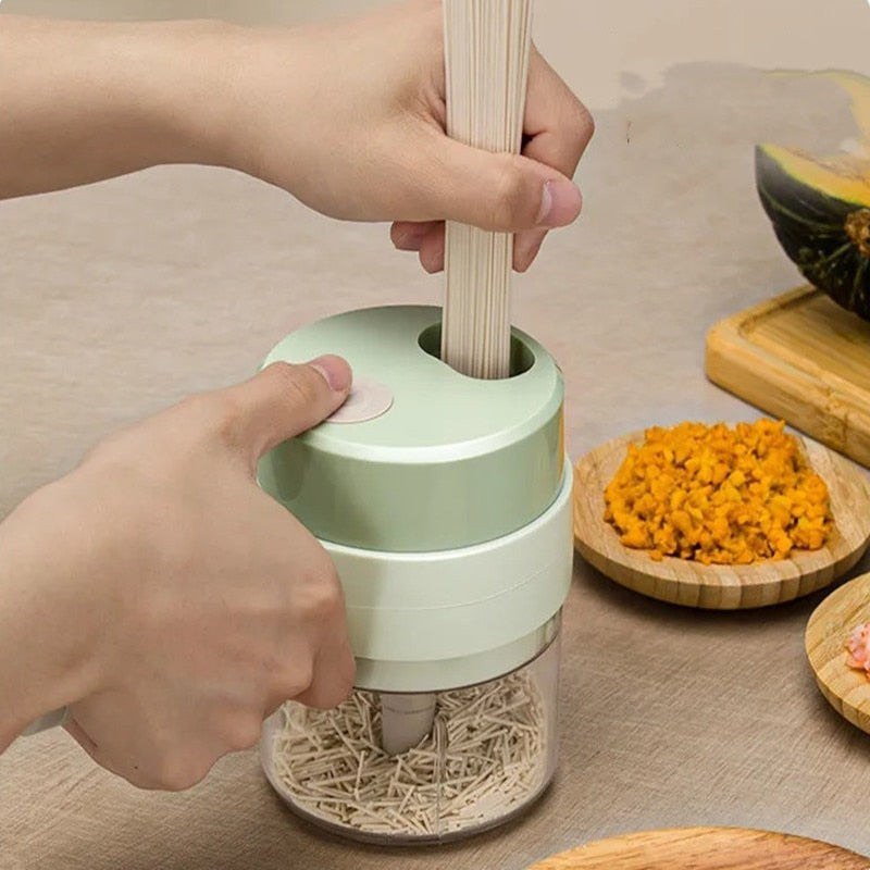 4 In 1 Electric Vegetable Cutter | Food Chopper