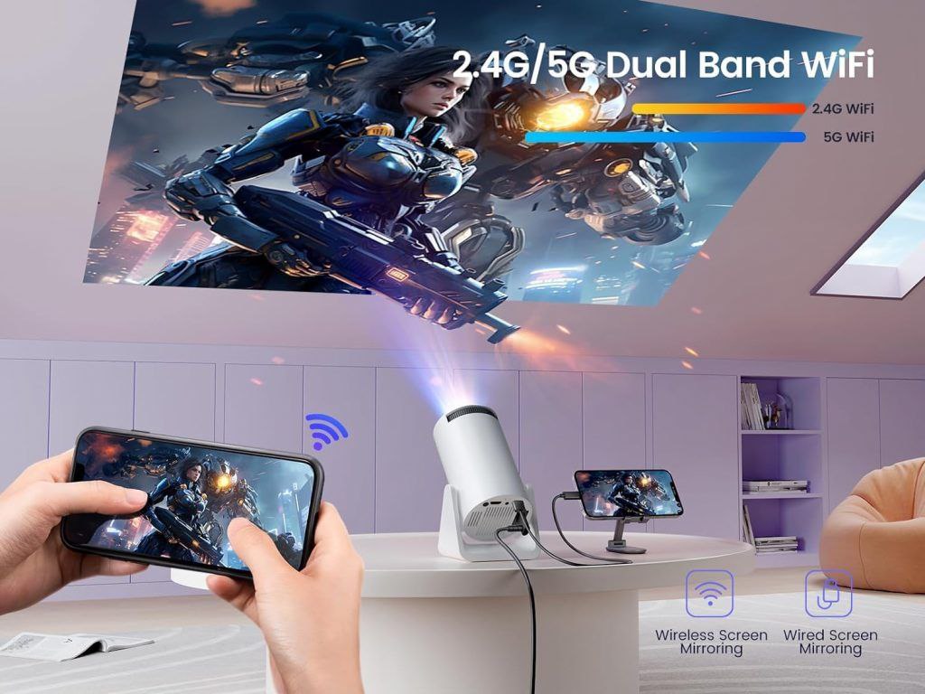 Andriod 5G Wifi Projector Home 4K